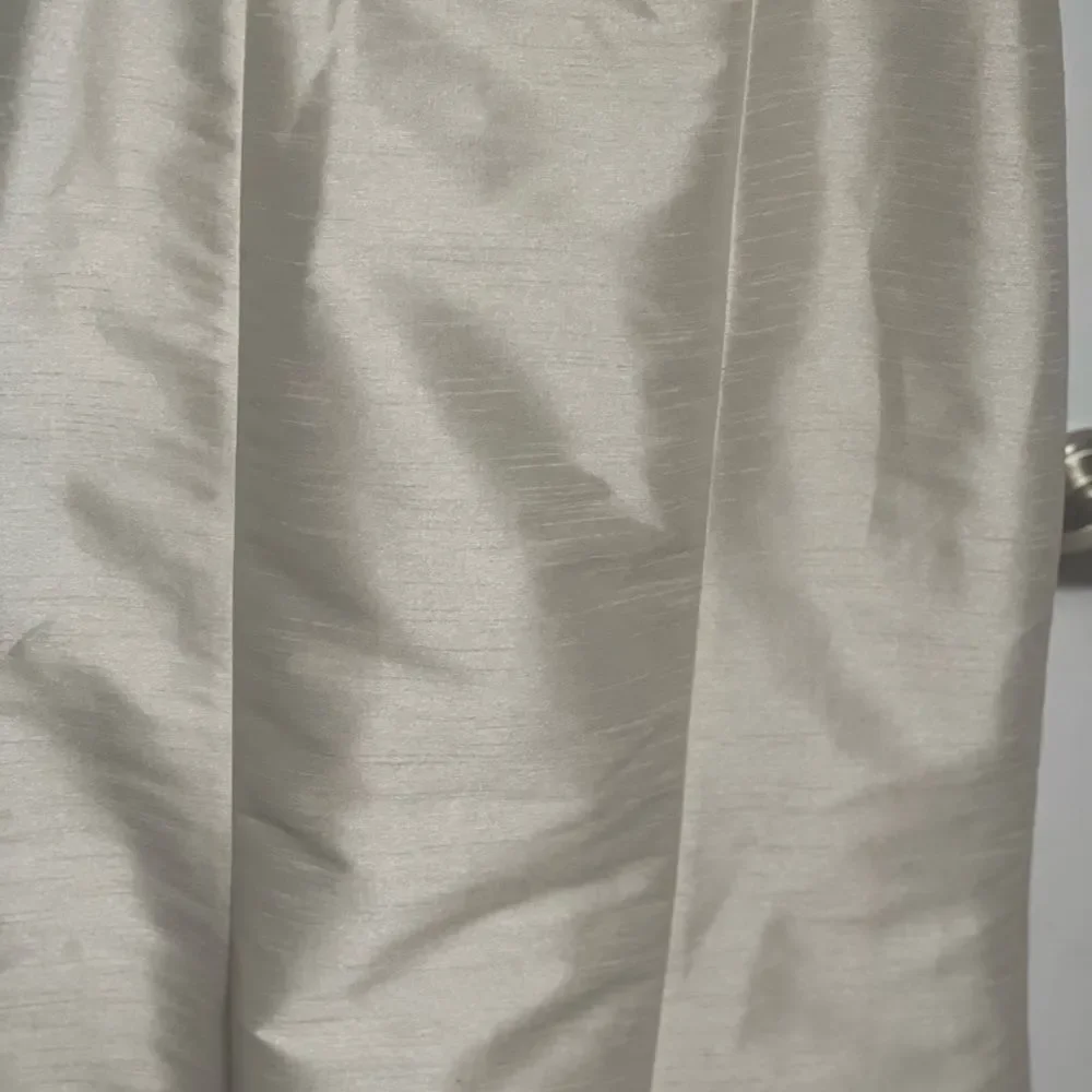 NWT ALFRED SUNG champagne Maxi Dress Jewel Neck bow accent Open-Back  SZ10 - Picture 16 of 16
